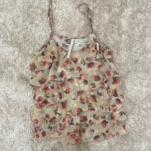 Lauren Conrad Floral Tank Top